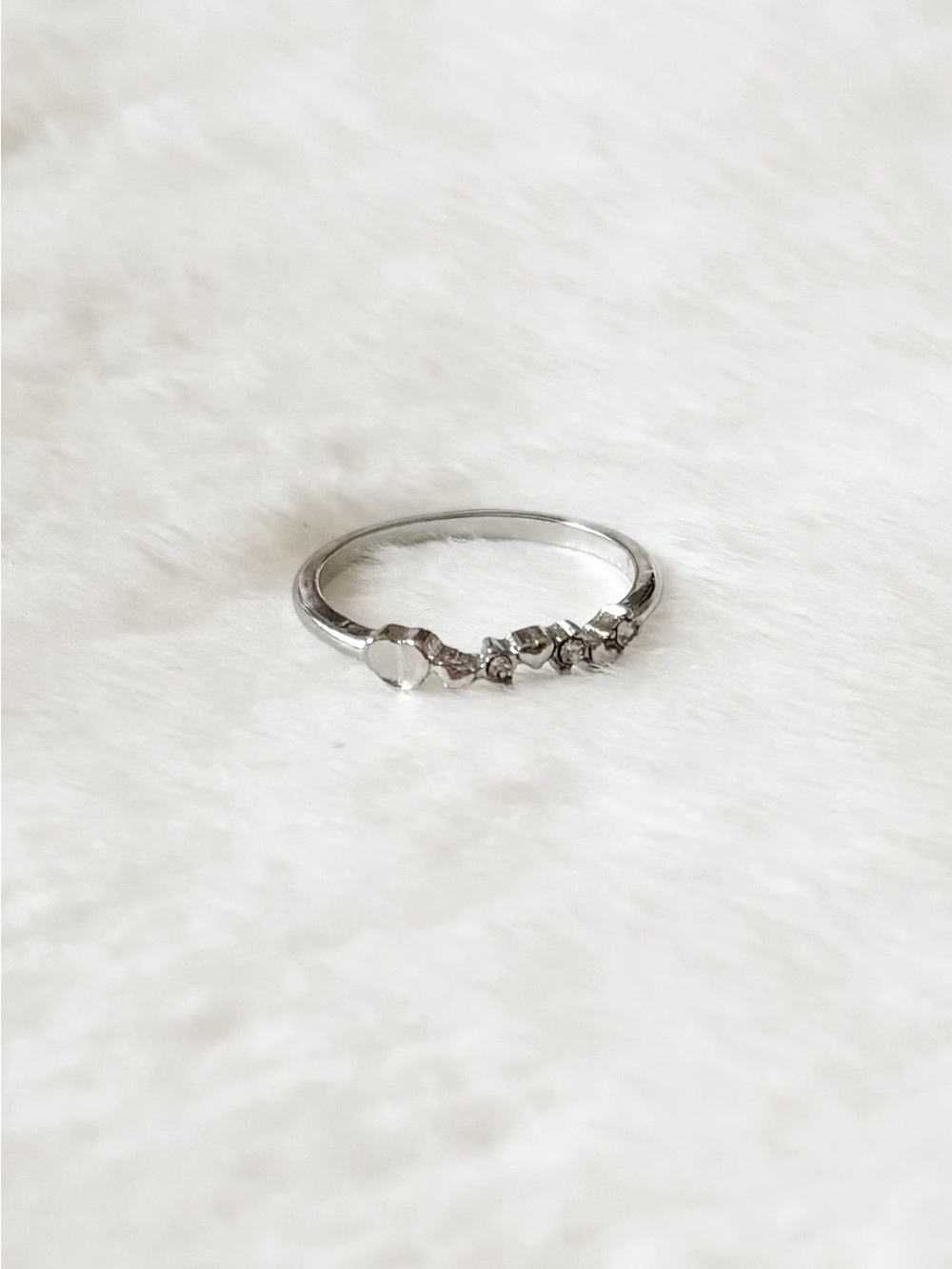5/$15 🩷 MUST BUNDLE Silver Heart Accent Women's Ring - Silver